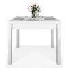 Kariba Engineered Wood Seater Dining Table In White High Gloss Finish