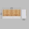4 Doors Modular Wall Mounted Kitchen Cabinet With Organizer Shelf In Plateau Apple Finish