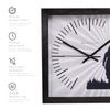 Shri Ram Wooden Wall Clock with Devotional Silhouette Design