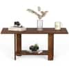 BLUEWUD Osnale Engineered Wood Rectangular Shape Coffee Center Sofa Tea/Teapoy Console Table for Sofa Set Living Room Home Hall (Brown Maple)