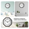 OctaFrame Wooden Wall Clock with Bold Serif Numerals