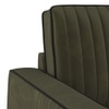 Apollo Neo  High Back 3 Seater  Fabric Sofa In Deep Olive Velvet Colour