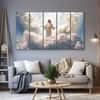 The Castle Decor Jesus Wall Painting Wooden Framed 27x48 Inch (Style 4)