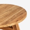 Ava Indonesian Teak Outdoor Coffee Table In Light Brown Finish