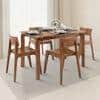 Catria - Gordon 4 Seater Dining Table Set (Finish- Teak)