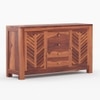 Alacca Sheesham Wood Sideboard In Honey Oak  Finish