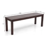 Capra Bench Finish Mahogany