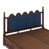Tavora Sheesham Wood King Size Bed With Hydraulic Storage In Provincial Teak Finish