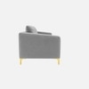 Arab Velvet 3 Seater Sofa Grey Color
