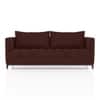 Florence Premium 3 Seater Fabric Sofa in Deep Crimson Velvet Colour