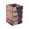 Artistic Flair Wooden Pen Stand (3.5x3.5x5)
