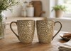 Beige Wildflower Premium Tea & Coffee Mugs