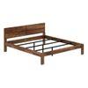 Simplicity Solid Wood King Size Non Storage Bed In Provincial Teak Finish