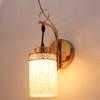 Eliante Modern Wall Lights Mild Steel & Glass Material Gold & White Finish