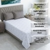 White And Grey  Geometric Cotton  400 Tc  Flat  Single Bed Size Bedsheet With 2 Pillow Covers