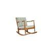 Kamira Solid Wood Lounge Chair In Multicolour