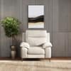Emila 1 Seater Fabric Sofa in Cream Colour