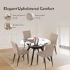 Persica Solid Wood Dining Chair Set Of 2 In Dark Walnut Finish