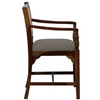 Provincial Solid Wood Accent Chair in Grey Colour