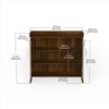 Brooklyn Engineered Wood Shoe Cabinet with Brown Maple & White finish