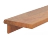 Moda Small Solid wood Wall Shelf In Amber Walnut