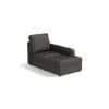 Apollo Compact Sofa (Colour : Steel, Cushion : Soft, Back Type : High Back, Seating Capacity : Right Aligned 2 Seater + Right Aligned Chaise)