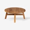 Ava Indonesian Teak Outdoor Table In Light Brown Finish