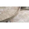 Ethereal Gold Round Nesting Tables with Wooden Legs, Side Tables, Wooden Tables, Living Room Decor by A Tiny Mistake