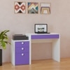 Eskada Kids Study Desk cum Printer Table with 4 Drawers in Lavender Purple Colour