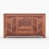 Alacca Sheesham Wood Sideboard In Honey Oak  Finish