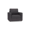 Apollo Sofa Set (Colour : Steel Grey, Cushion : Hard, Back Type : Regular, Seater : 3+1+1)