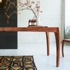 Aldrich Solid Wood 4 Seater Dining Table in Provincial Teak Finish