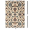 Presto Cream Traditional Hand Tufted Wool Carpet 6X9 Feet