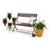 Masai Solid Wood Bench In Dark Teak Finish