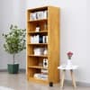 Hexa Engineered Wood Bookshelf Multipurpose Storage Rack in Giant Wood Colour