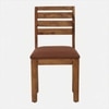 Arbor 4 Seater Dining Set with Cushioned Chairs in Brown Colour