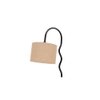 Beige Jute Zig Zag Curvy table lamp with Iron Base (SP30)