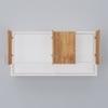 4 Doors Modular Wall Mounted Kitchen Cabinet With Organizer Shelf In Plateau Apple Finish