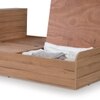 Vienta Engineered Wood Queen  Size Bed With Box Storage (Brentwood Oak Brown Finish)