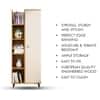 Hexa Engineered Wood Bookshelf Multipurpose Storage Rack in Giant Wood and Frosty White