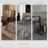 Stoa Paris Super King Size Enriched Cotton Bedsheet with 2 Pillow Covers  Size Primal Elegance