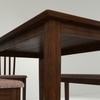 Monterey 4 Seater Dining Set with 1 Bench and 2 Chairs (Rubberwood, Dark Cappuccino Finish)