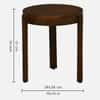 Shri Art Ferrowoods Round Set of 3 Nesting Table
