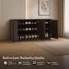 Bennis 18 Pair Shoe Rack in Dark Walnut Finish