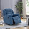 Avalon Fabric One Seater Manual Recliner in Blue Colour