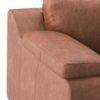 Trissino 1 Seater Luxury Italian Leather Sofa In Cognac