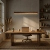 Slimline 48 Brown Solid Wood Single Hanging Light