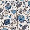 Morgen Lounge Chair in Calico Floral Retreat Blue Colour
