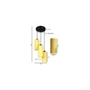 Callan Yellow Fabric Cluster Hanging Light