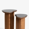 Brio Stainless Steel Side Table in Black Colour